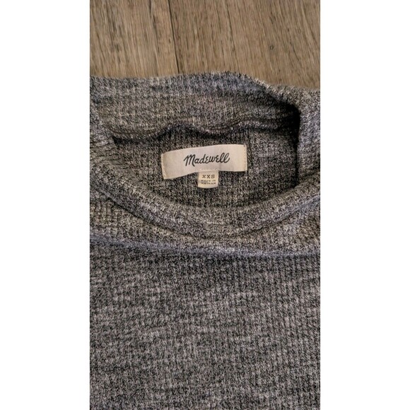 MADEWELL Tank Dress Womens XXS Gray Mock Neck Sleeveless Stretch - Picture 4 of 7